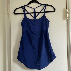Bright blue athletic  tank top